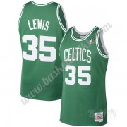 Barn Basketball Drakter Boston Celtics 1987-88 Reggie Lewis 35# Grønn Hardwood Classics Swingman Dra..